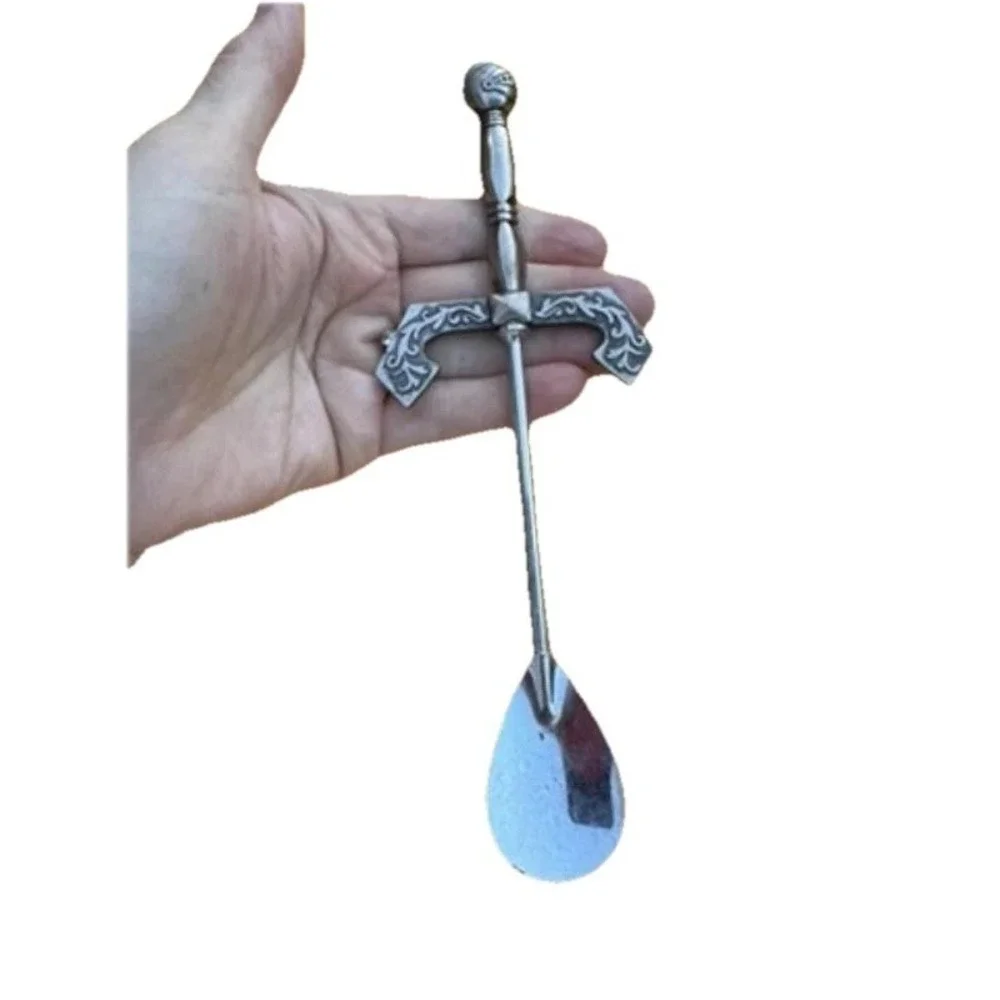 Vintage Barware Nights Jigger and Mixing Spoon Bar Tool Set Mid-century‎ Modern